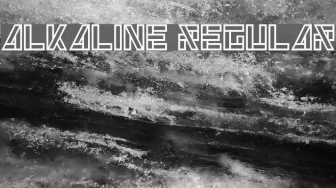 Alkaline Regular Font examples