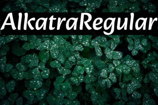 Alkatra Regular Example 1