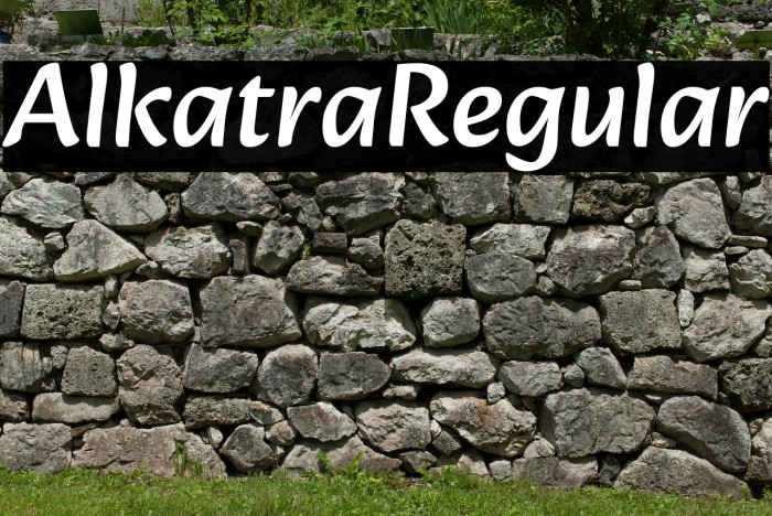 Alkatra Regular Example 2