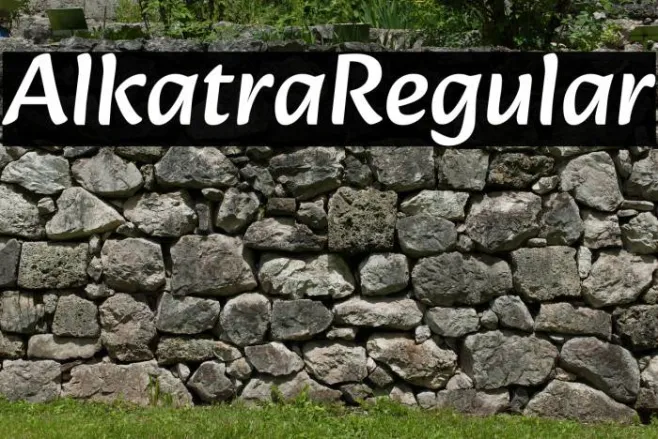 Alkatra Regular Example 2