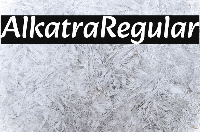 Alkatra Regular Example 3