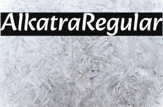 Alkatra Regular Example 3