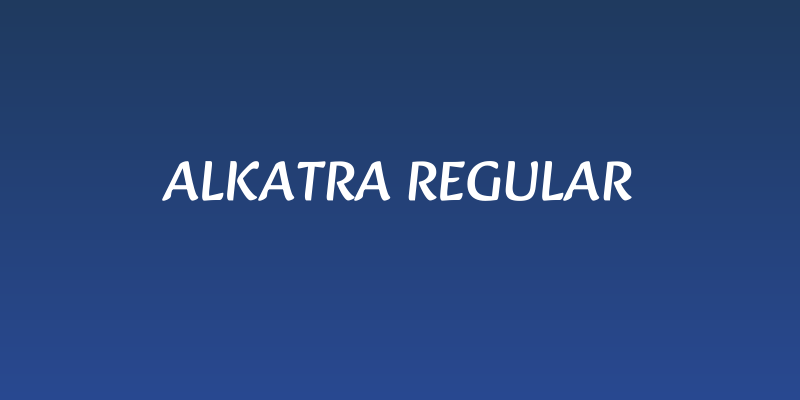 Alkatra Regular Social Header