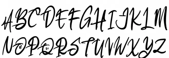 AlkatrosFREE Font Litere mari