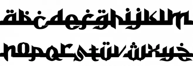 Alkhoufi Шрифта ВЕРХНИЙ