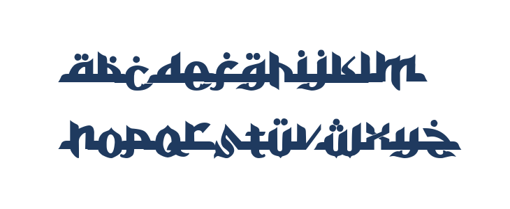 Alkhoufi Lowercase