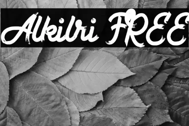 Alkilri FREE Font examples