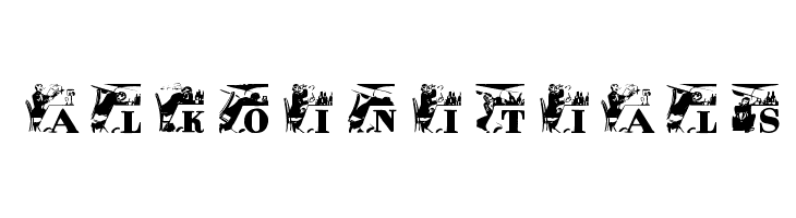 AlkoInitials Font