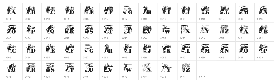AlkoInitials Character Map