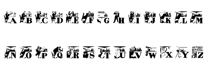 AlkoInitials Font LOWERCASE
