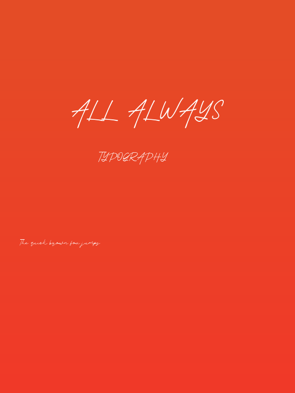 All Always Poster