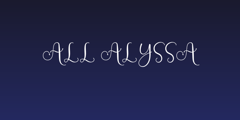 All Alyssa Social Header