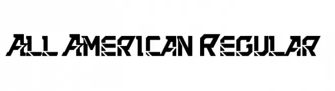 All American Regular  Fuentes Gratis Descargar
