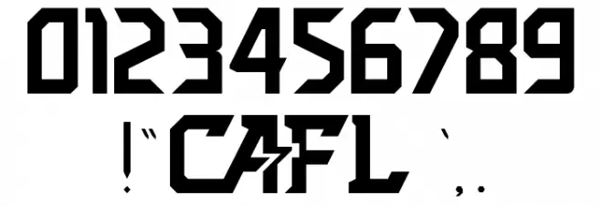 All American Regular Font OTHER CHARS