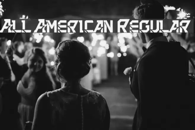 All American Regular Font examples