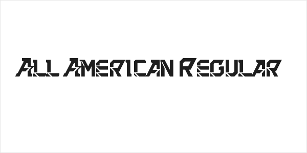 All American Regular Logo