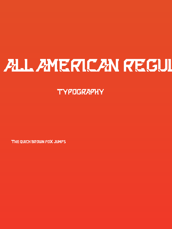 All American Regular Poster