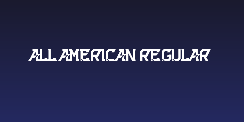 All American Regular Social Header