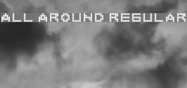 All Around Regular Font examples