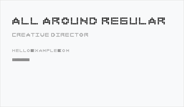 All Around Regular Business Card