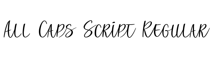 All Caps Script Regular  les polices de caractères gratuit tlcharger