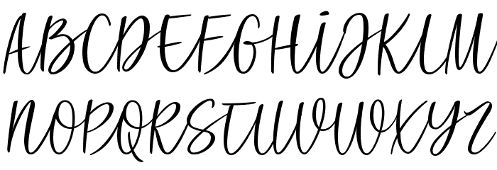All Caps Script Regular Font UPPERCASE