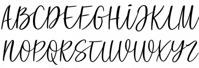 All Caps Script Regular Schriftart Groß
