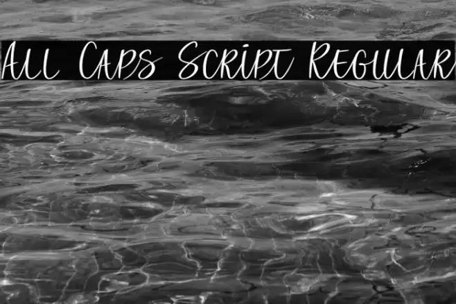All Caps Script Regular Font - Free Download (TTF/OTF) | FFo