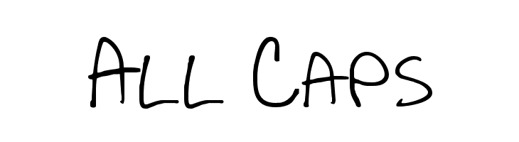 All Caps Font