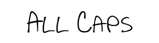 All Caps  Frei Schriftart Herunterladen