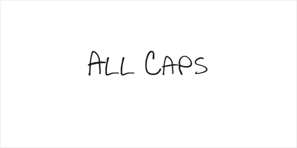 All Caps Logo