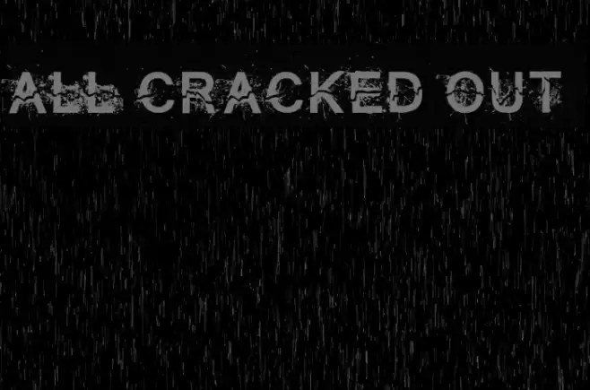 All Cracked Out Font examples