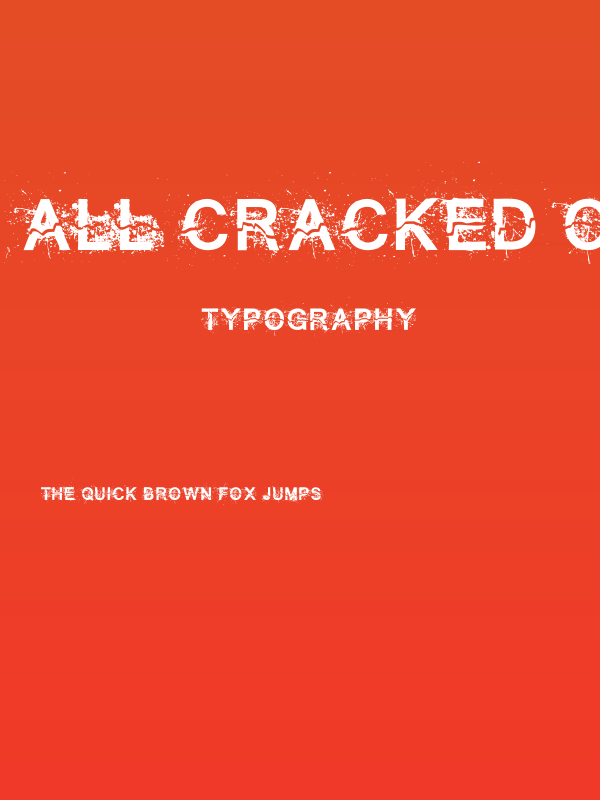 All Cracked Out Poster