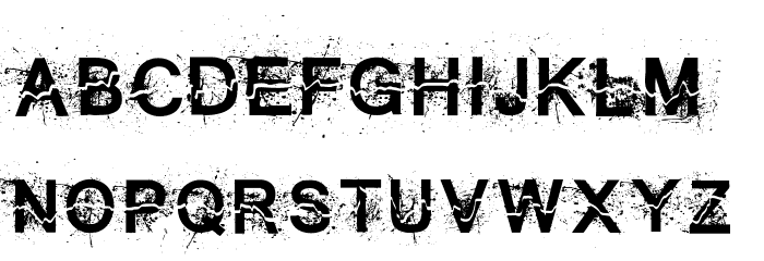 All Cracked Out Font LOWERCASE