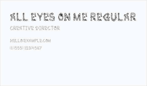 All Eyes On Me Regular Business Card