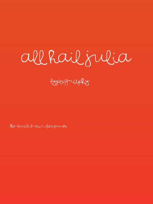 All Hail Julia Poster