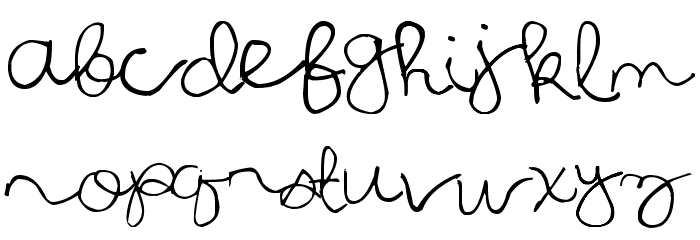 All Hail Julia Font LOWERCASE