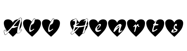 All Hearts Font