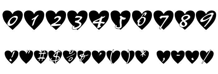 All Hearts Font