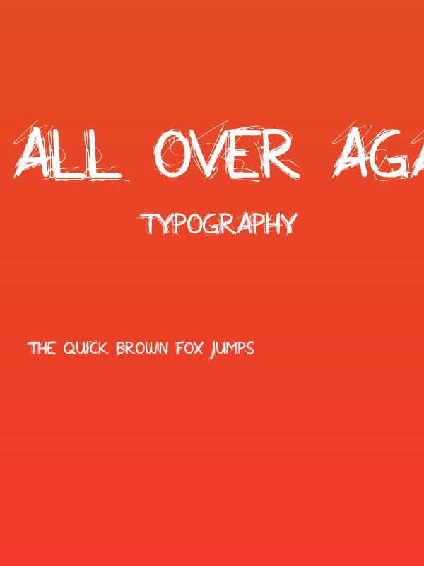 All Over Again All Caps Poster