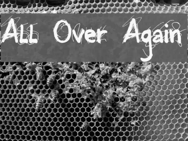 All Over Again Font examples