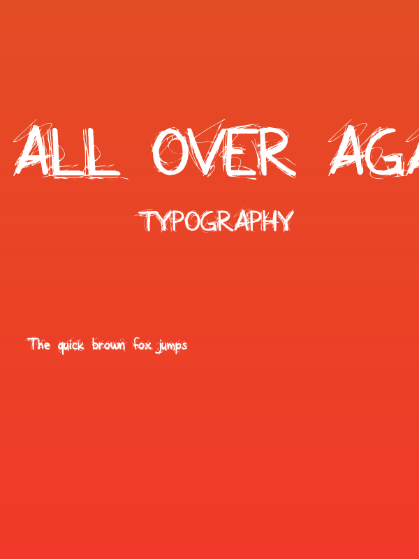 All Over Again Poster