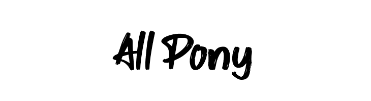 All Pony  नि: शुल्क फ़ॉन्ट्स डाउनलोड