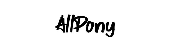 All Pony  font caratteri gratis