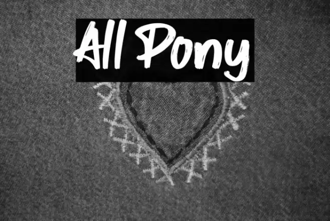 All Pony Font examples