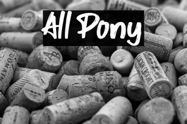 All Pony Font examples