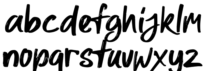 All Pony Font LOWERCASE