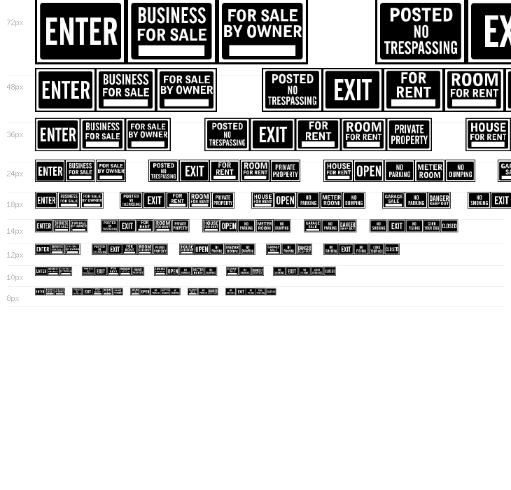 All-Purpose Signs JL Waterfall