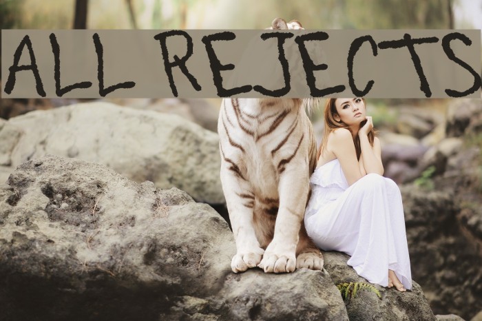 All Rejects Font examples