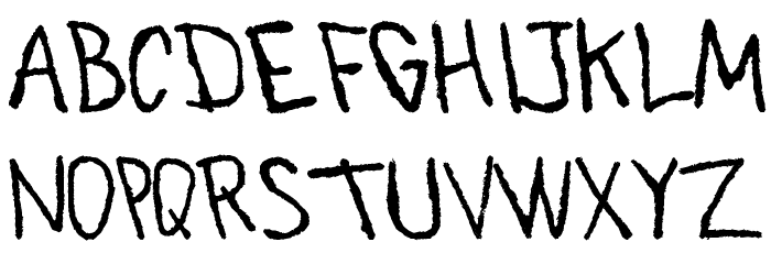 All Rejects Font LOWERCASE